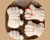 甘くない、かに形パン(米粉入り)作り方11写真