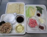 レンジで蒸しゃぶ☆冷やしうどん作り方1写真