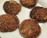ベジタリアン低GIバーガー。そば粉に豆腐作り方8写真