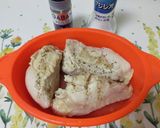 レンジde蒸し鶏と胡瓜のパクチーサラダ作り方3写真