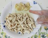 レンジde蒸し鶏と胡瓜のパクチーサラダ作り方8写真