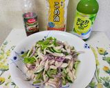 レンジde蒸し鶏と胡瓜のパクチーサラダ作り方10写真