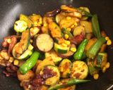 夏野菜のカレー風味★HOTサラダ作り方4写真
