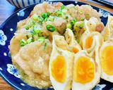 染みウマ〜♡鶏と袋玉子のみぞれ煮作り方5写真