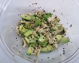 ささみとアボカドのわさび醤油和え作り方4写真