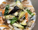 焼肉タレ味噌うどん味豚こま大根青椒肉絲風作り方12写真