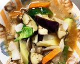 焼肉タレ味噌うどん味豚こま大根青椒肉絲風作り方13写真