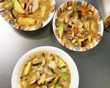 根菜万能麺のすごだれ炒め味温野菜サラダ作り方16写真
