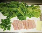 超簡単！ベーコンとほうれん草のパスタ！作り方1写真