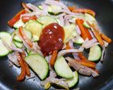 簡単！ズッキーニのケチャップ炒め作り方4写真