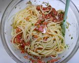 簡単！冷製パスタ☆トマトバジル作り方4写真