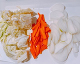 ☆簡単！ウスターソースのふわ卵野菜炒め☆作り方1写真
