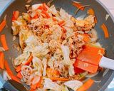 ☆簡単!ウスターソースのふわ卵野菜炒め☆作り方5写真