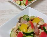 お弁当に♡ベーコンと野菜の炒め物作り方5写真