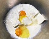 簡単バスク風ココア&チョコチーズケーキ作り方3写真