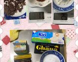 簡単バスク風ココア&チョコチーズケーキ作り方1写真