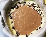 簡単バスク風ココア&チョコチーズケーキ作り方9写真
