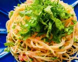 白だしとごま油で！簡単明太子パスタ作り方4写真