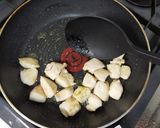 カレー風味香る♪簡単チキンパクチー炒飯作り方5写真