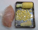 とうもろこしと鶏むね肉のバターライス作り方2写真