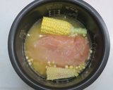 とうもろこしと鶏むね肉のバターライス作り方4写真