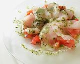 バジルバターのカルパッチョ作り方3写真