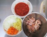 給食で大人気☆トマトチキンカレー作り方1写真
