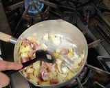 ラワンぶき入り　クラムチャウダー風作り方4写真