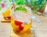 【夏！】❀フルーツIN☆ビネガーソーダ❀作り方4写真