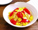 鶏胸肉とトマトの中華風卵炒め作り方9写真