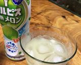 カルピス完熟メロンinジャスミン茶♫作り方1写真