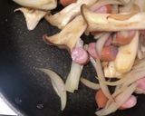 エリンギと玉葱のクリームパスタ作り方3写真
