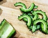 ゴーヤと豚肉のおつまみ作り方1写真