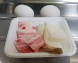 豚バラ大根を丼物に!?豚バラ大根卵とじ丼作り方1写真
