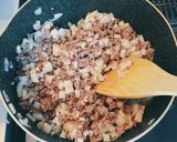 韓国風肉味噌丼作り方3写真