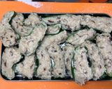鶏ひき肉と生椎茸の肉詰めピーマン♬作り方9写真