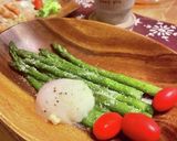 アスパラを温泉卵でとろーっとサラダ作り方15写真