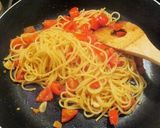 ☆トマトとにんにくのパスタ作り方5写真