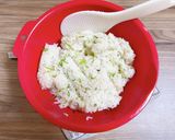 簡単♪青ネギと胡麻の鶏ガラおにぎり作り方2写真