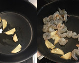 海老とニラと豆腐の海鮮塩にんにく炒め作り方4写真