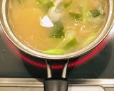 新じゃがとネギとワカメのお味噌汁作り方3写真