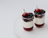 アメリカンチェリーのグラスデザート作り方1写真