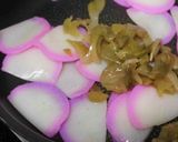 かまぼこと搾菜の炒め物作り方2写真
