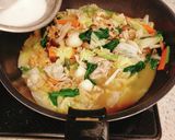 疲労回復！ぷりぷりホタテと豚肉の中華丼♡作り方10写真
