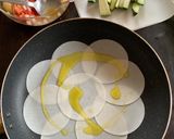 餃子の皮で簡単！ズッキーニピザ作り方2写真