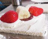 萌え断苺お花のフルーツサンド あんこ入り作り方29写真