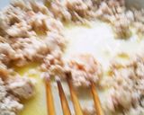 タマネギと鶏肉ミンチのオムレツ作り方2写真