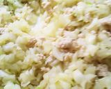 タマネギと鶏肉ミンチのオムレツ作り方3写真