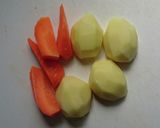 炊飯器で簡単☆蒸し鶏とポテサラプレート。作り方4写真