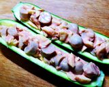 ズッキーニボート＊ウィンナーver.作り方4写真